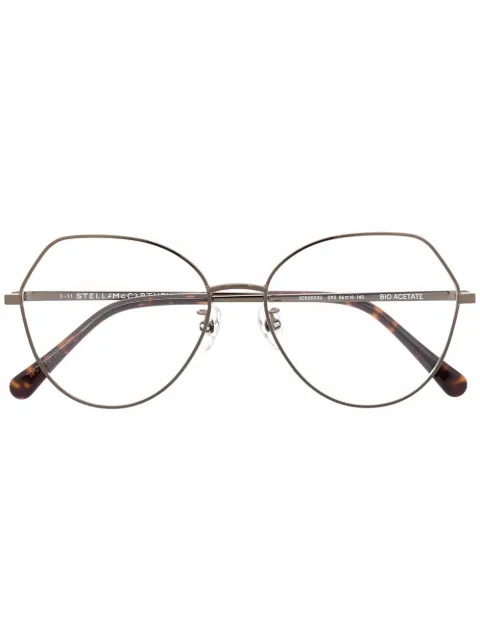 Stella McCartney Eyewear butterfly-frame glasses Black SC50003U09356