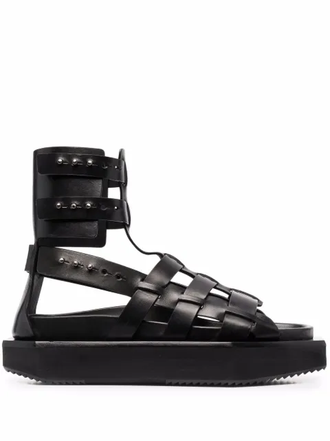 Rick Owens Turbo Cyclop platform sandals Black RP01B4879LE