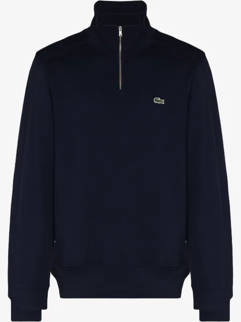Lacoste logo-embroidered high-neck sweatshirt Blue SH192700
