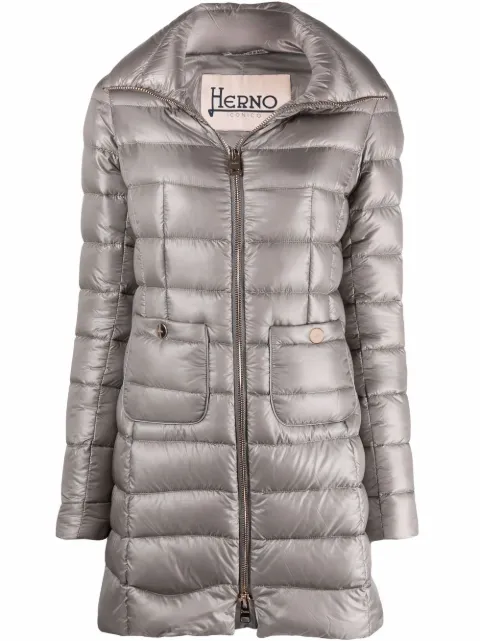Herno quitled zipped coat Grey PI0002DIC12017