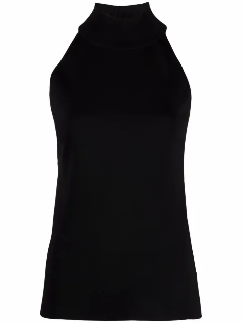 Givenchy zip-detail sleeveless top Black BW60UW4ZA5