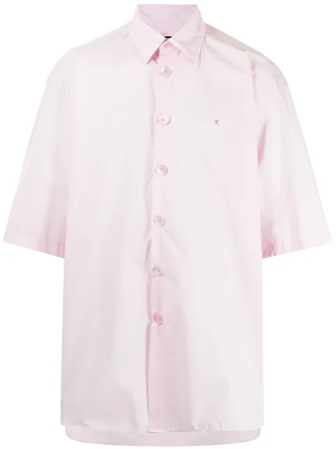 Raf Simons Teenage Dreams bowling shirt Pink 211M29210007