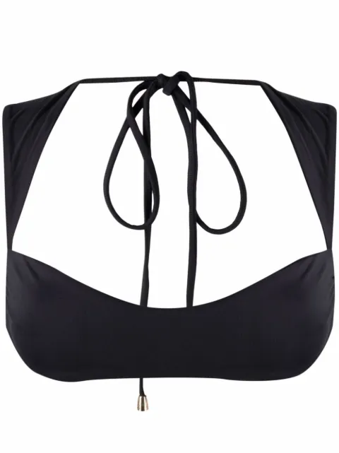 La Reveche Maria open-back bikini top Black MARIABIKINITOP