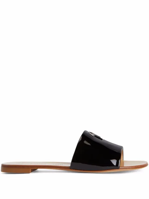 Giuseppe Zanotti Shirley patent-effect sandals Black I000080H04
