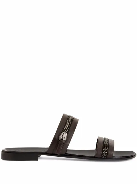 Giuseppe Zanotti Brad zip-detail sandals Brown IU00063H03