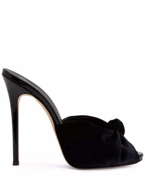 Giuseppe Zanotti 120mm Bridget knot-detail sandals Black I000082H04