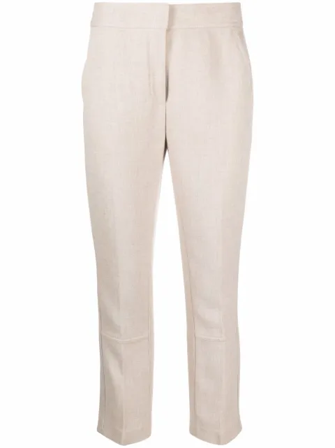 Tory Burch button-cuff trousers Neutrals 83601