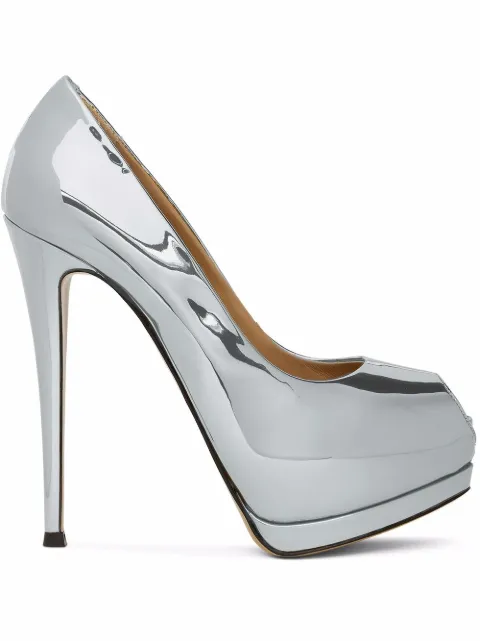 Giuseppe Zanotti 130mm Sharon pumps Silver I060038H02