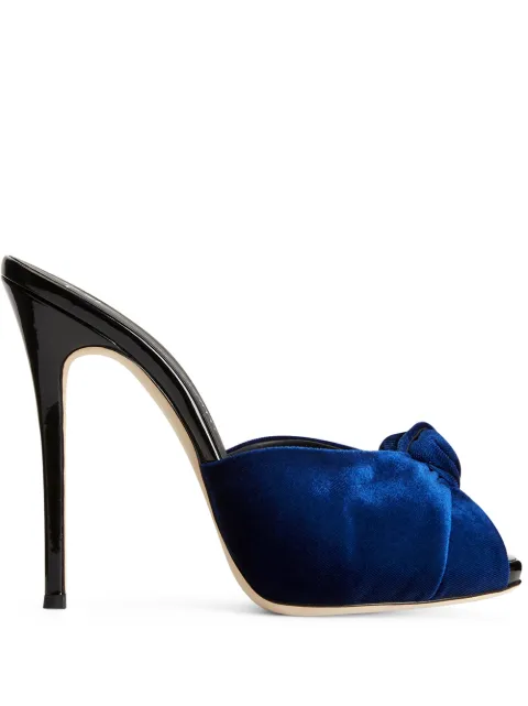 Giuseppe Zanotti 120mm Bridget knot-detail sandals Blue I000082H01