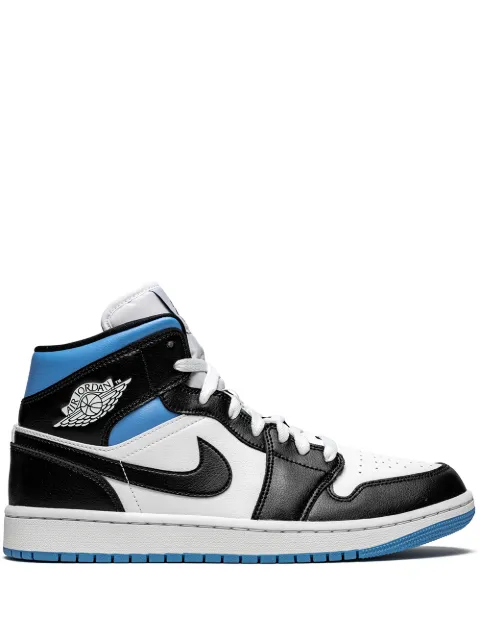 Jordan Air Jordan 1 Mid "Black/White/University Blue" sneakers Black BQ6472