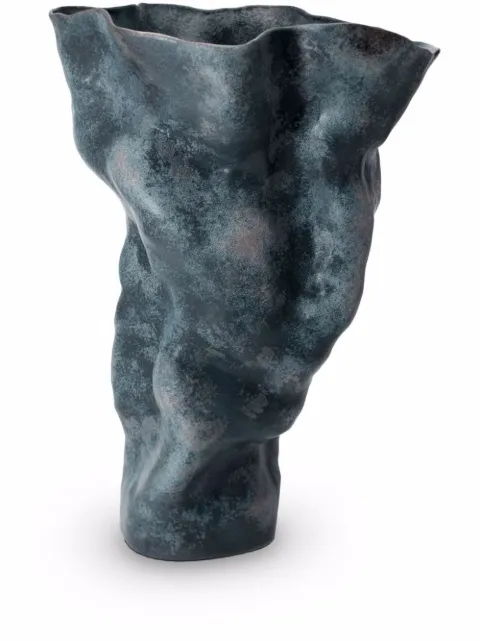 L'Objet Timna porcelain vase (56cm) Blue TM599
