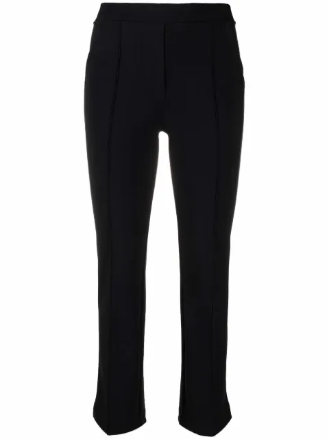 CHIARA BONI La Petite Robe cropped straight-leg trousers Black NUCCIACROP