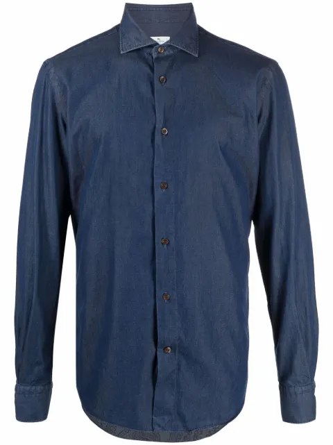 ETRO Denim cotton shirt Blue 1K3669601