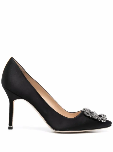 Manolo Blahnik Hangisi pointed pumps Black 9XX0663