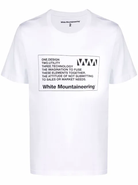 White Mountaineering graphic-print cotton T-shirt White WM2171517