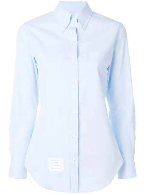 Thom Browne button-down slim-fit shirt Blue FLL005E03113