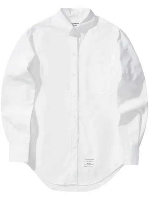 Thom Browne long-sleeve button-fastening shirt White FLL005A06496