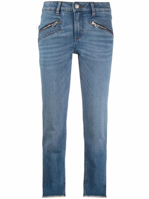 Zadig&Voltaire Ava slim-cut cropped jeans Blue WKCD3006F