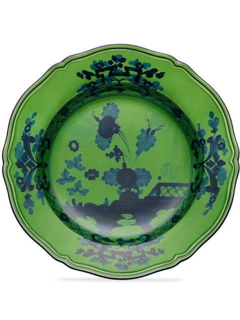 GINORI 1735 Oriente Italiano soup plate Green 003RG00FPT210010240G00123600SINGLE