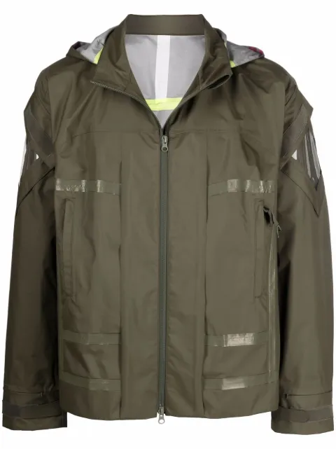 Undercover A-print hooded jacket Green UC1A4214