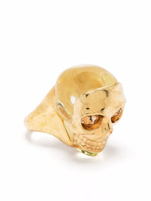 Alexander McQueen skull-detail ring Gold 378613I12RO