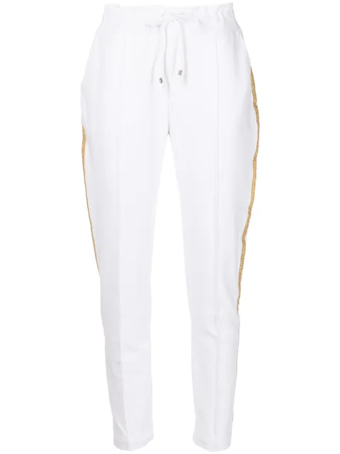 Madison Maison side-stripe track pants White 945