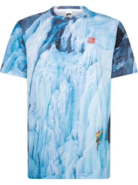 Supreme x The North Face Ice Climb T-shirt Blue SU10281