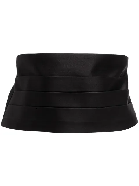 Polo Ralph Lauren silk pleated cummerbund Black 712532871001