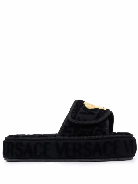 Versace Versace Allover slippers Black ZSL000003ZCOSP052