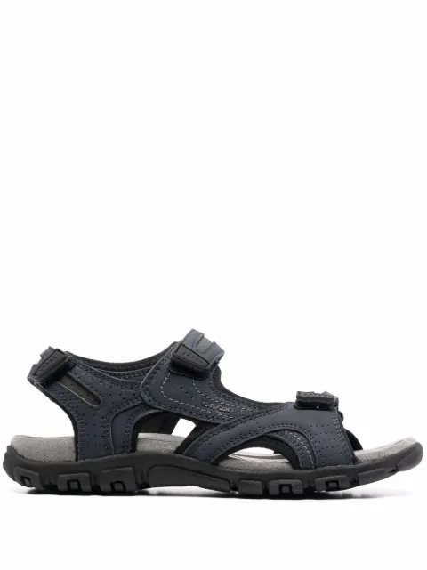 Geox embossed-logo sandals Blue U8224D0BC50
