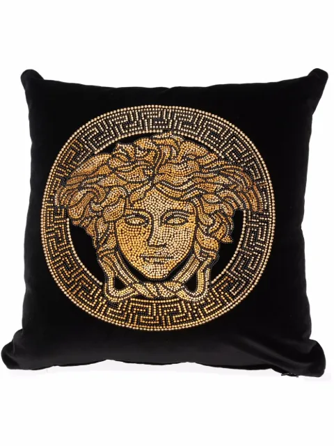 Versace Icon studded cushion Black ZCU454500ZCOV0002