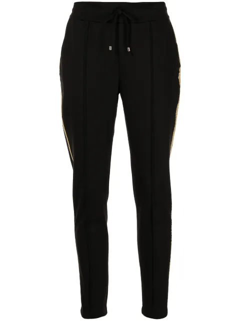 Madison Maison side-stripe track pants Black 945