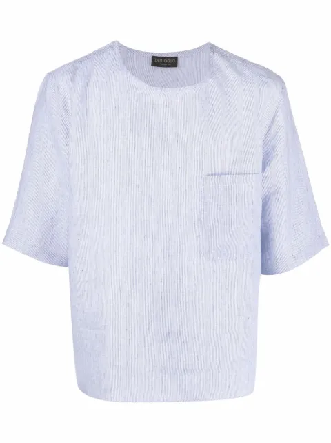 Dell'oglio short-sleeve linen T-shirt Blue TSM705