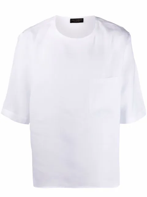 Dell'oglio short-sleeve linen T-shirt White TSM704