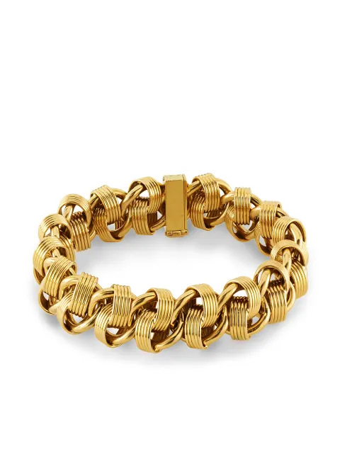 Pragnell Vintage 1980s 18kt yellow gold fancy link bracelet Gold 1154137