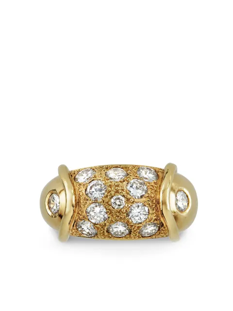 Pragnell Vintage 1941-1960 18kt yellow gold Retro diamond cocktail ring Gold 175349