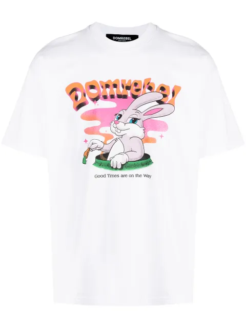 DOMREBEL Carrots Box graphic-print T-shirt White CARROTSBOXTW