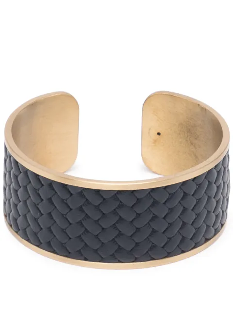 Pinetti woven-leather napkin ring Blue G50097061003