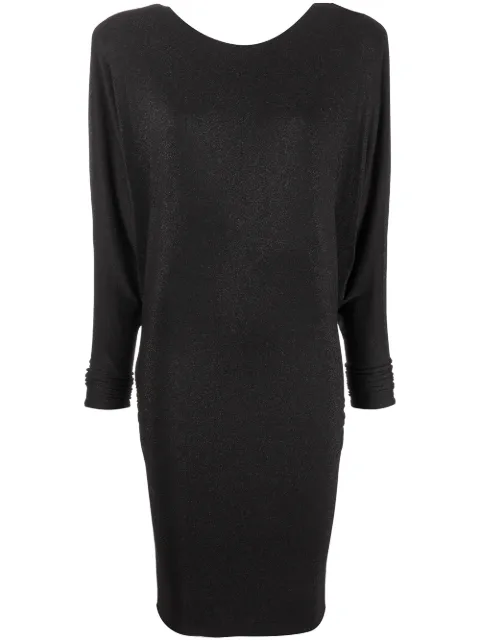 Alexandre Vauthier wide-shoulder knitted dress Black 213DR15071509213