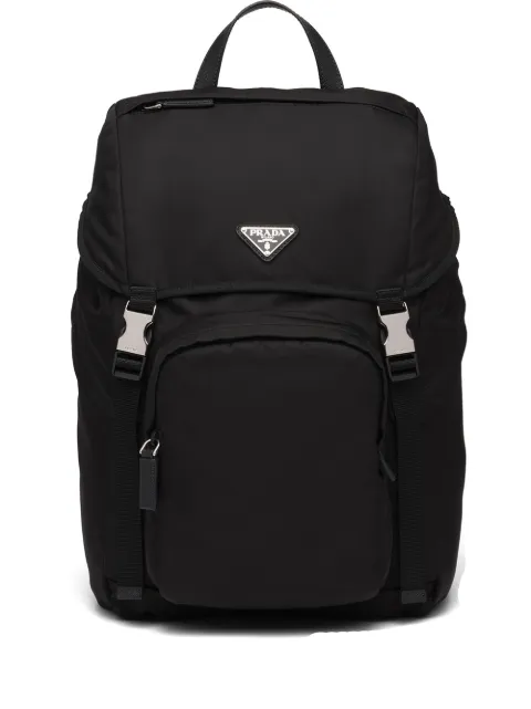 Prada Re-Nylon and Saffiano leather backpack Black 2VZ135VHOL2DMG