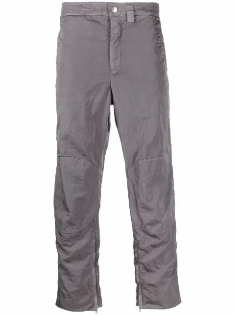 Jil Sander slim-fit draped trousers Grey JSMT310633MT460700B