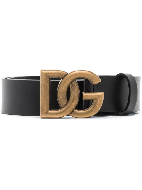 Dolce & Gabbana crossover DG buckle belt Black BC4644AX62280999