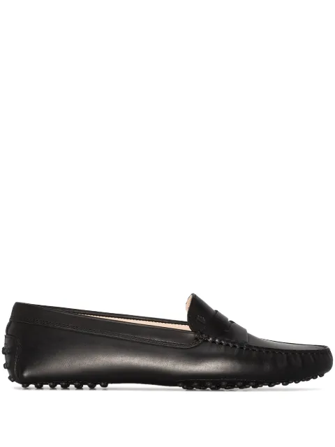 Tod's Gommino round toe moccasins Black XXW00G00010
