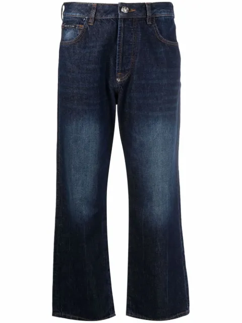 Philipp Plein Iconic Plein wide-leg jeans Blue FAACWDT1689PDE004N