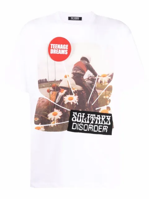 Raf Simons Solitary Disorder T-shirt White 211M120190010010