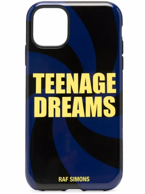 Raf Simons Teenage Dreams iPhone 11 case Black 21194747000