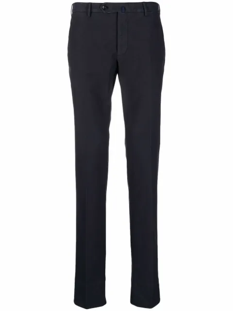 Incotex straight-leg cotton trousers Blue 1W003590316