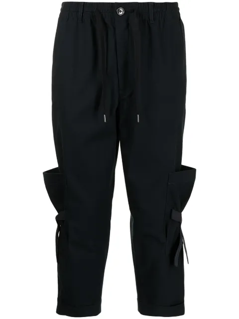 Ports V cropped drawstring trousers Blue VM9TCL01NWQ085