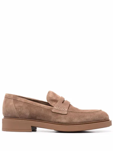 Gianvito Rossi Harris penny-slot loafers Brown U2521020GOMSUE
