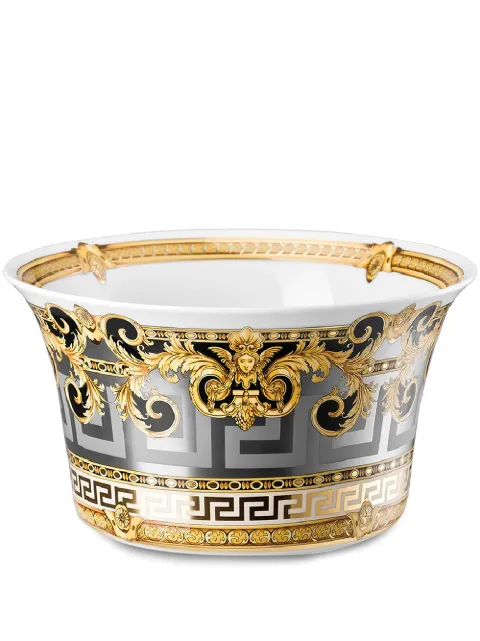 Versace baroque-print porcelain salad bowl White 1932540363713130